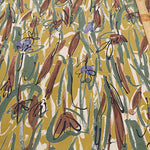 Cotton Fine Corduroy Print Fabric - Art Flower - nomura tailor
