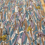 Cotton Fine Corduroy Print Fabric - Art Flower - nomura tailor