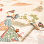 C/R Dobby Print Fabric - Utagawa Kuniyoshi “Morning Mist over Sumida River” - nomura tailor