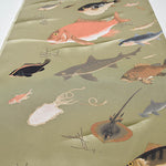 R/C Digital Print Fabric Ito Jakuchu “School of Fish” (Octopus & Sea Bream) - nomura tailor