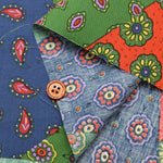 Cotton Broadcloth Fabric - Paisley Patchwork - nomura tailor