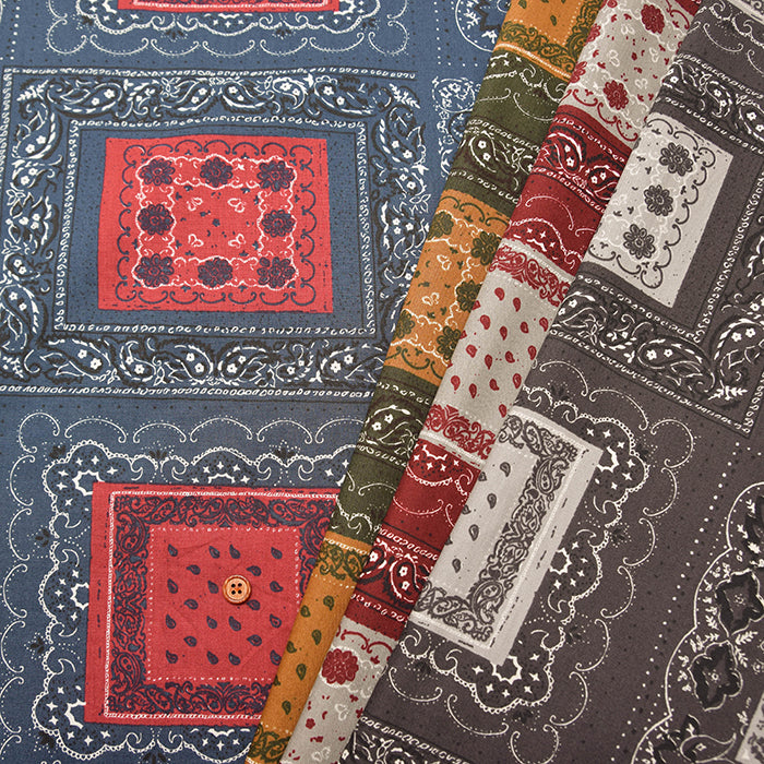Cotton Broadcloth Fabric - Bandana - nomura tailor