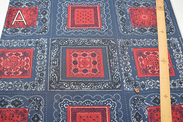 Cotton Broadcloth Fabric - Bandana - nomura tailor
