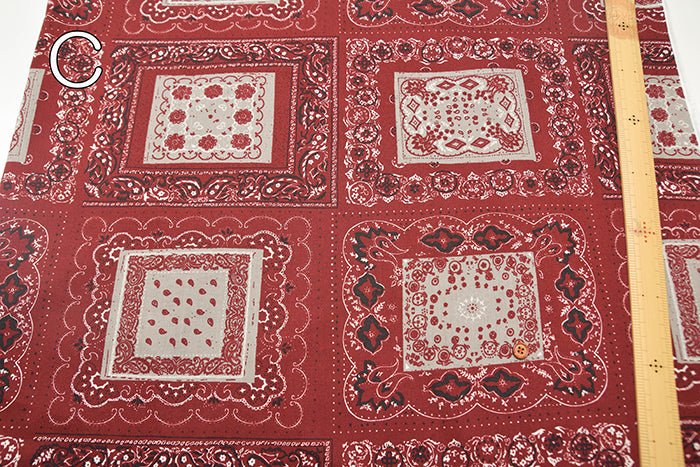 Cotton Broadcloth Fabric - Bandana - nomura tailor