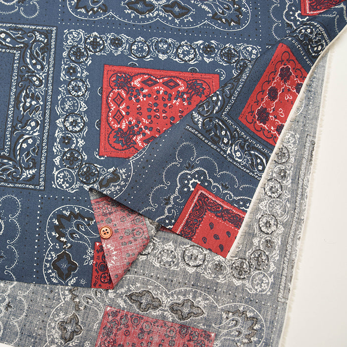 Cotton Broadcloth Fabric - Bandana - nomura tailor