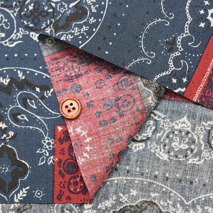 Cotton Broadcloth Fabric - Bandana - nomura tailor
