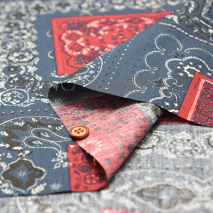 Cotton Broadcloth Fabric - Bandana - nomura tailor