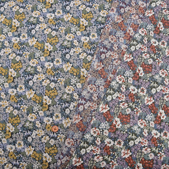 Cotton 30 Viyella Print Fabric - Chic Flower - nomura tailor
