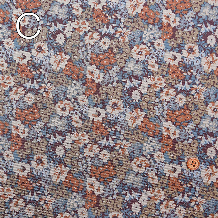 Cotton 30 Viyella Print Fabric - Chic Flower - nomura tailor