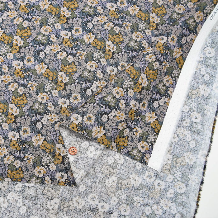 Cotton 30 Viyella Print Fabric - Chic Flower - nomura tailor