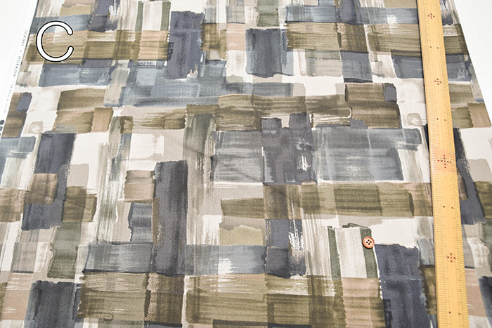 Cotton 30 Viyella Print Fabric - Painted Check - nomura tailor
