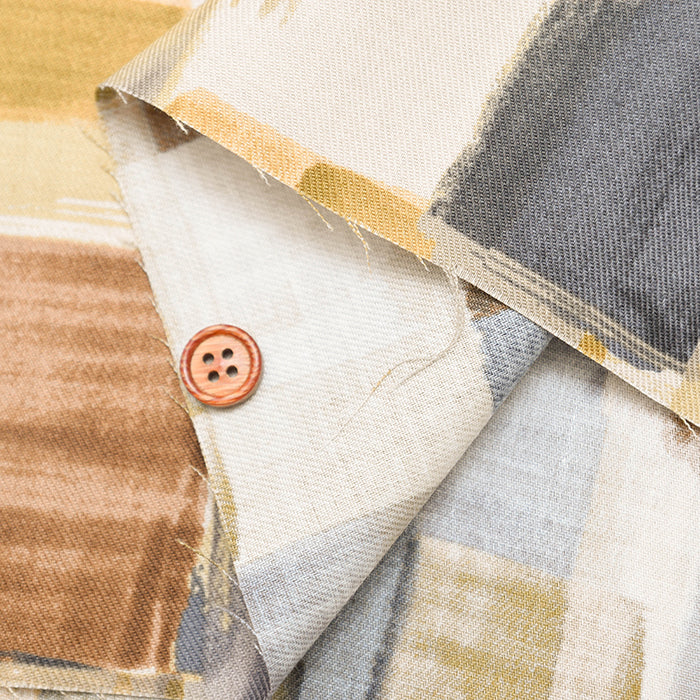 Cotton 30 Viyella Print Fabric - Painted Check - nomura tailor