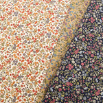 21W Cotton Corduroy Printed Fabric - Mini Flower - nomura tailor
