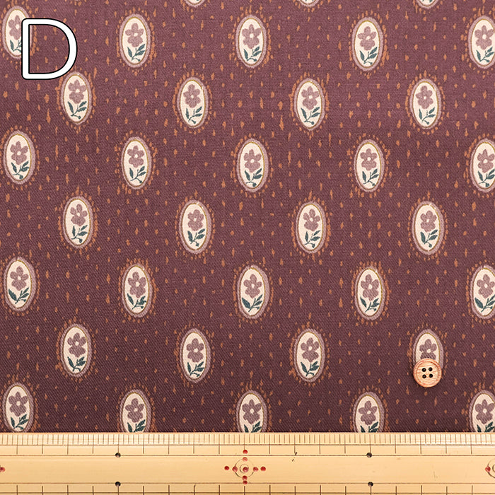 Cotton 30 Viyella Print Fabric - Flower - nomura tailor