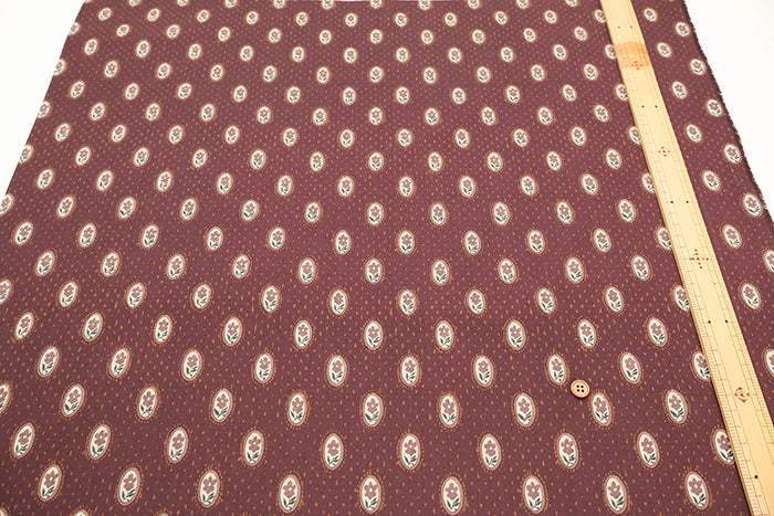Cotton 30 Viyella Print Fabric - Flower - nomura tailor