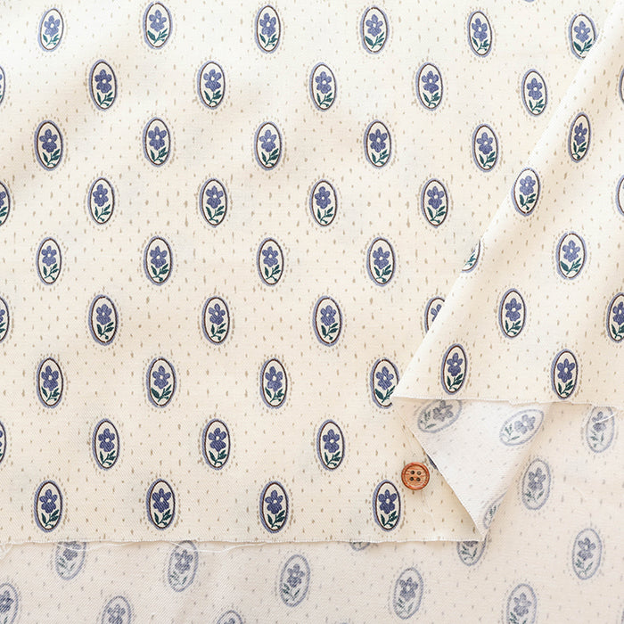 Cotton 30 Viyella Print Fabric - Flower - nomura tailor