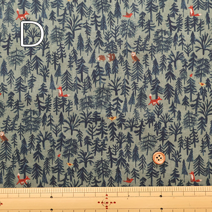 60"Cotton Lawn Fabric - Forest - nomura tailor