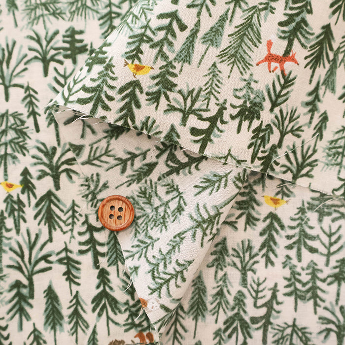 60"Cotton Lawn Fabric - Forest - nomura tailor
