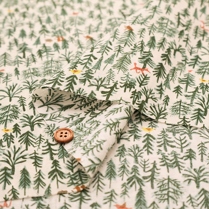 60"Cotton Lawn Fabric - Forest - nomura tailor