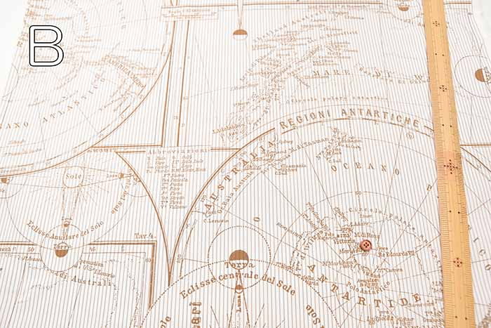 Cotton Typewriter Dump Print Fabric - Stripe Motif - nomura tailor