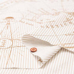 Cotton Typewriter Dump Print Fabric - Stripe Motif - nomura tailor