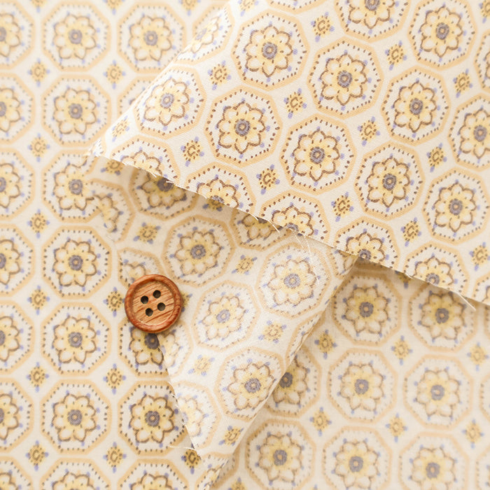 Cotton High-Density 80 Lawn Print Fabric - Flower Tile - nomura tailor