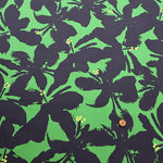 Cotton 60 Typewriter Print Fabric - Monotone Flower - nomura tailor