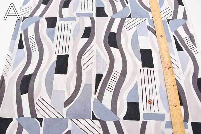 Cotton 60 Typewriter Print Fabric - Free Line - nomura tailor
