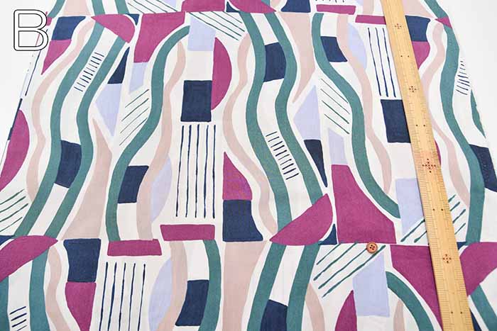Cotton 60 Typewriter Print Fabric - Free Line - nomura tailor