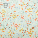 21W Cotton Corduroy Print Fabric - Flowers - nomura tailor