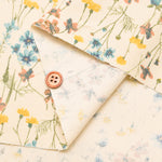 21W Cotton Corduroy Print Fabric - Flowers - nomura tailor