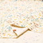 21W Cotton Corduroy Print Fabric - Flowers - nomura tailor