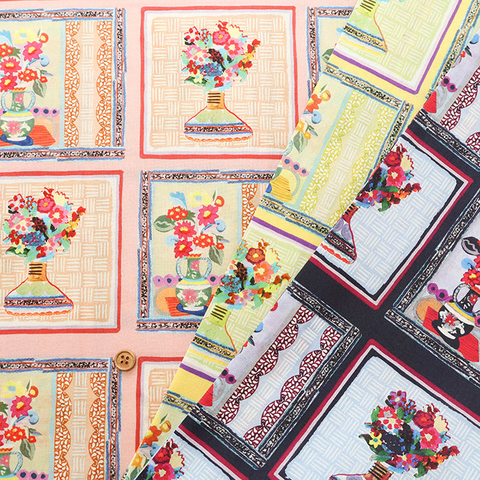 Cotton Inkjet-printed Fabric - Interior Flower - nomura tailor