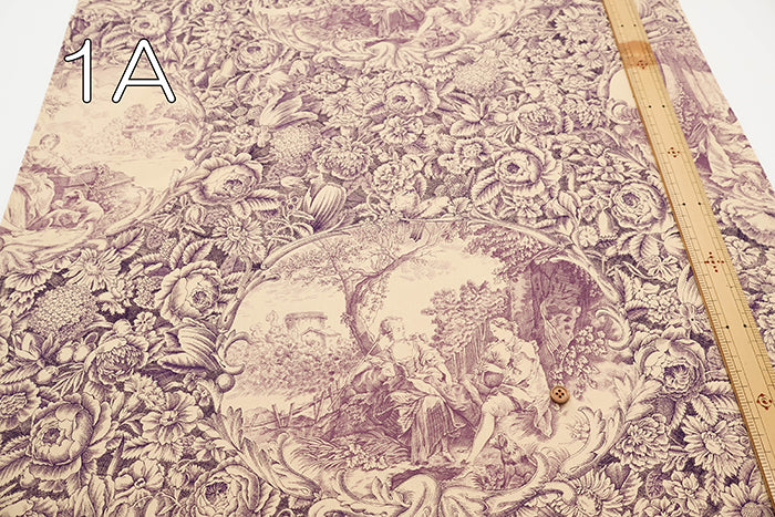 Cotton Shirting Classical Printed Fabric - Toile de Jouy - nomura tailor