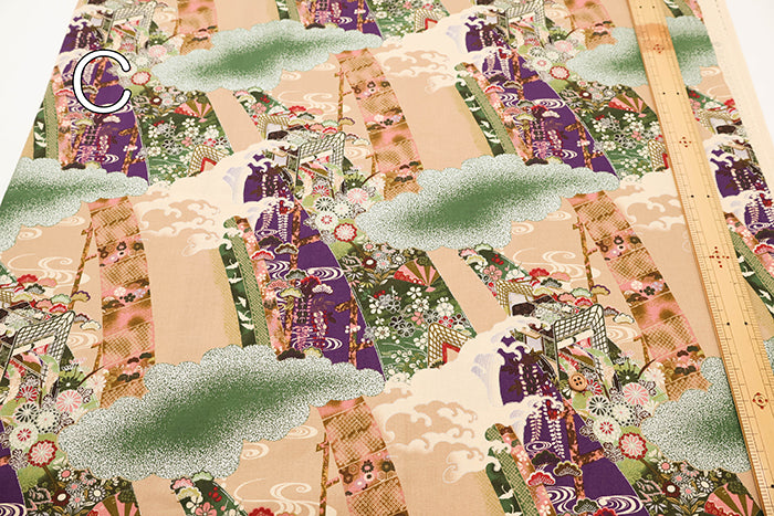 Cotton Shirting Lame (Glitter) Fabric - Japanese Style - nomura tailor