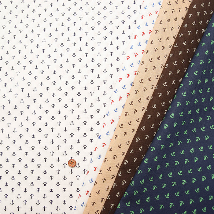 Cotton muslin Fabric - Anchor - nomura tailor