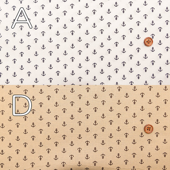 Cotton muslin Fabric - Anchor - nomura tailor