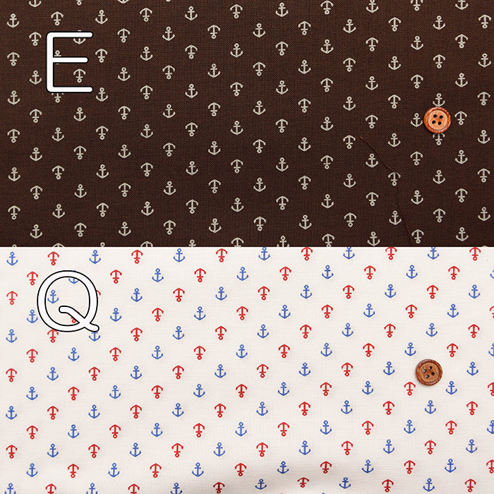 Cotton muslin Fabric - Anchor - nomura tailor