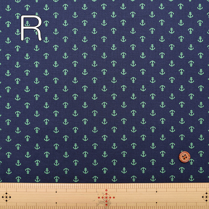 Cotton muslin Fabric - Anchor - nomura tailor
