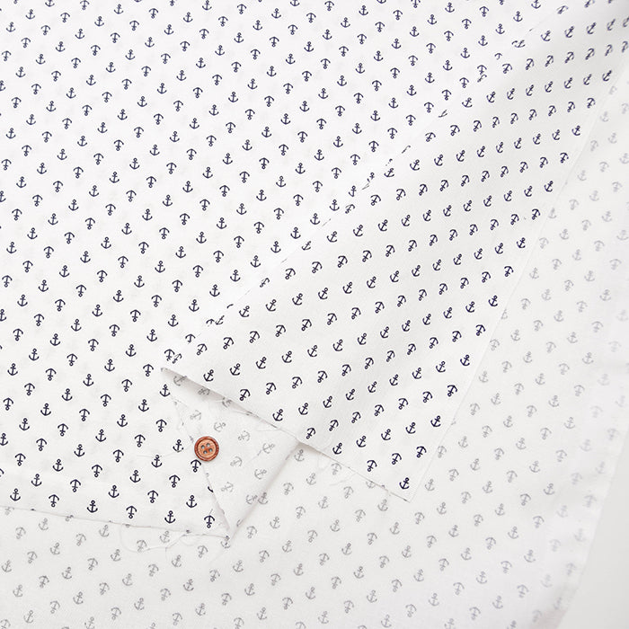 Cotton muslin Fabric - Anchor - nomura tailor