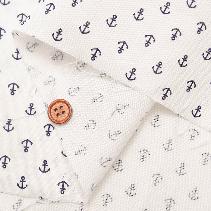 Cotton muslin Fabric - Anchor - nomura tailor