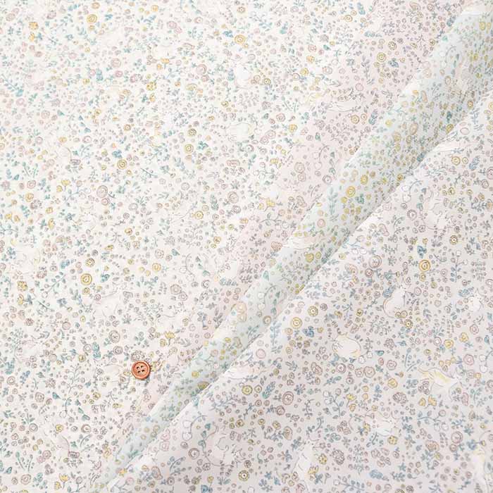Nylon Oxford  Fabric - Fabric shop in Wheat Forest - Flower garden and Cat - nomura tailor