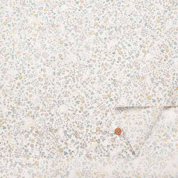 Nylon Oxford  Fabric - Fabric shop in Wheat Forest - Flower garden and Cat - nomura tailor