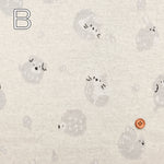 Cotton Knit Jacquard Fabric - Tokoro Comugi “Komugi no Mori” - Round Animal - nomura tailor
