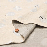Cotton Knit Jacquard Fabric - Tokoro Comugi “Komugi no Mori” - Round Animal - nomura tailor