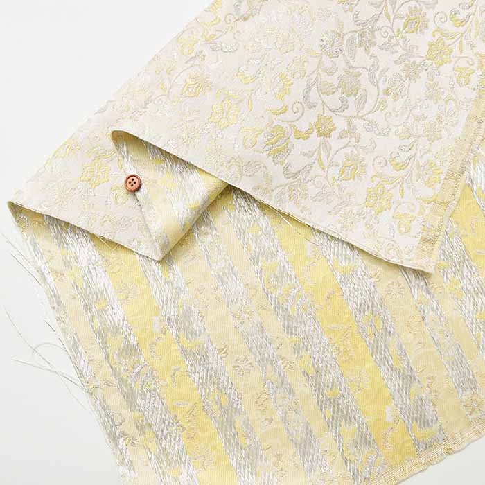 Gold Brocade Rococo Style Flower - nomura tailor