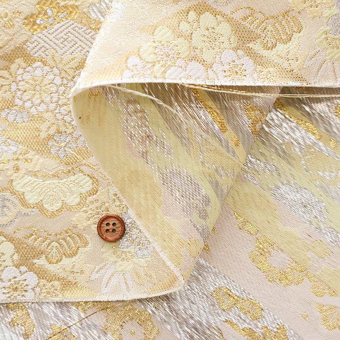 Gold Brocade (Kinran) - Pine and Diamond - nomura tailor