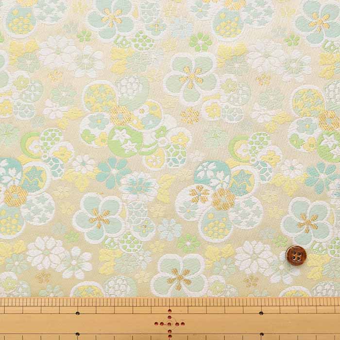 Gold Brocade Ume Plum Flower - nomura tailor