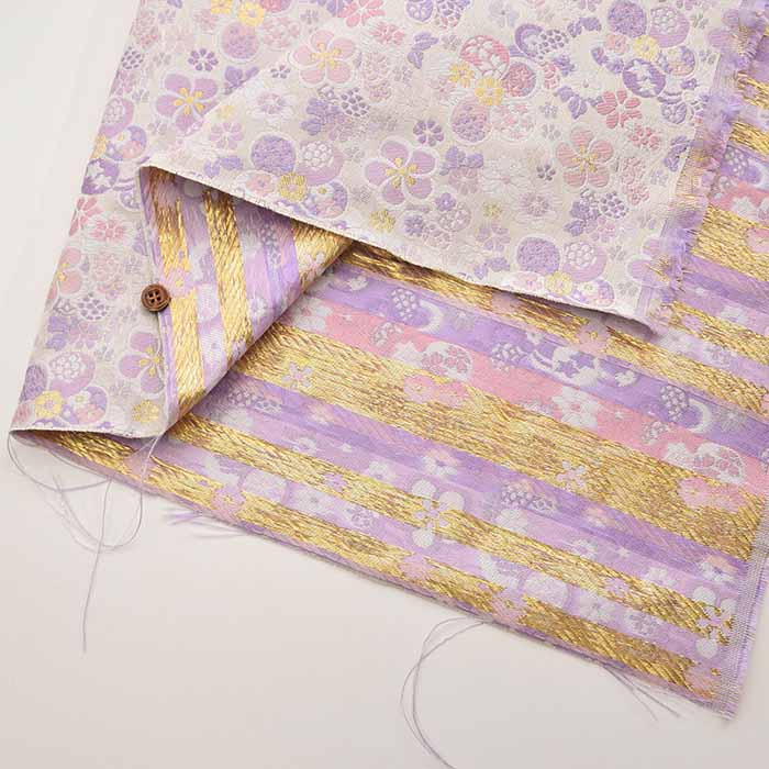 Gold Brocade Ume Plum Flower - nomura tailor