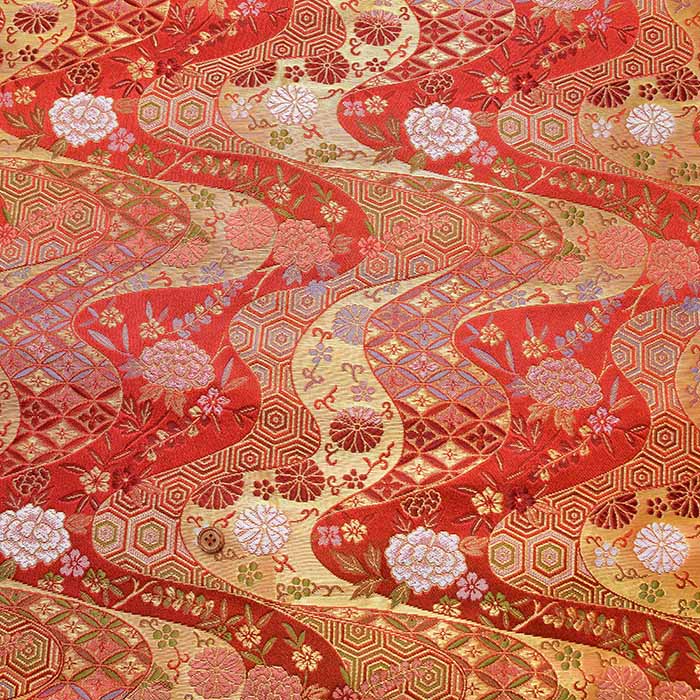 Gold Brocade - Streamlined Flower - nomura tailor